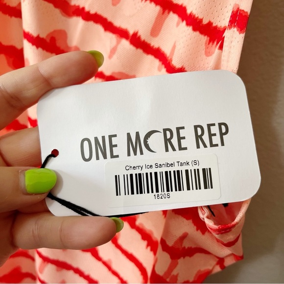 ZYIA Active One More Rep Cherry Ice Sanibel Racerback Tank Top Size Small NEW - Picture 6 of 12